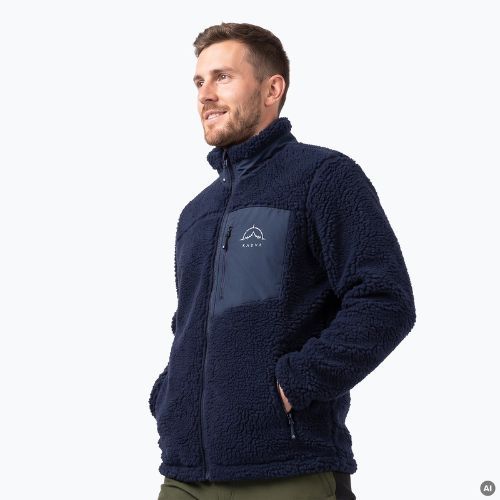Pánska fleece mikina KADVA Rodvik tmavomodrá