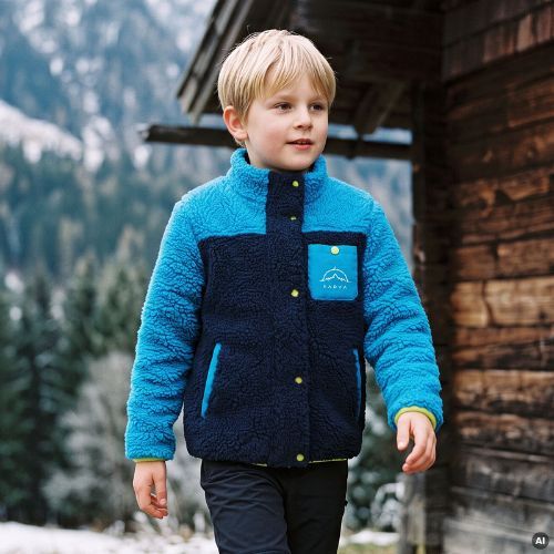 Detská fleece mikina KADVA RODVIK KDB modrá