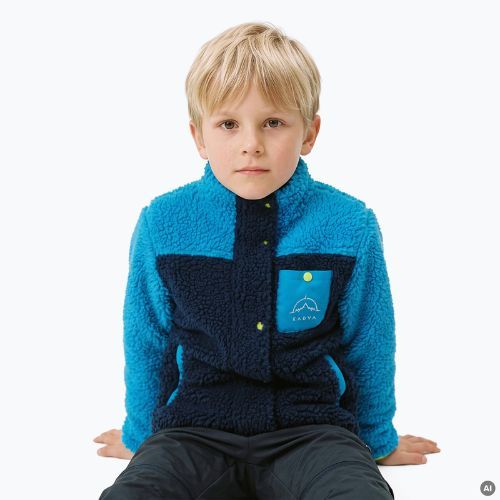 Detská fleece mikina KADVA RODVIK KDB modrá