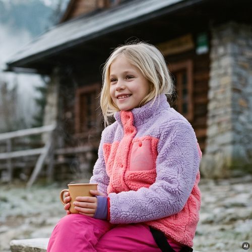 Detská fleece mikina KADVA RODVIK KDG ružová