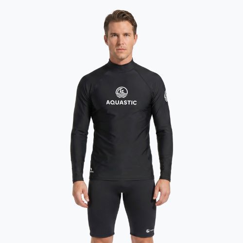 Longsleeve na plávanie Aquastic RIMOS LS UV 50+ UPF čierny