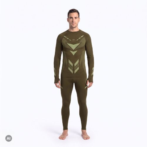 Pánska termo súprava KADVA Alpinestep Thermo SH Light Plus Set Green