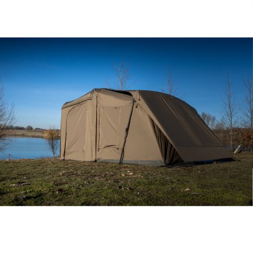Stan RidgeMonkey Escape XF2 Standard pre 2 osoby s predĺžením Plus Porch hnedý RM288