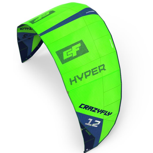 CrazyFly Hyper green kitesurfing kite T001-0118