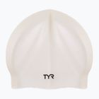 TYR Silikónová plavecká čiapka bez záhybov biela LCS