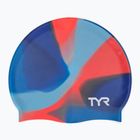 Detská plavecká čiapka TYR Tiedye Silicone Multicolor Jr blue/orange