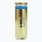 HEAD Padel Pro S+ padelové loptičky 3 ks. žlté