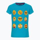 Detské tenisové tričko Wilson Emoti-Fun Tech Tee modré WRA807903