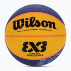 Basketbalová lopta Wilson Fiba 3X3 Replica Paris 2004 modrá/žltá veľkosť 6