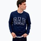 Pánska mikina GAP Logo Crewneck blue navy