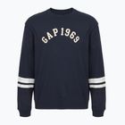 Pánska mikina GAP Logo Piping Crewneck blue navy