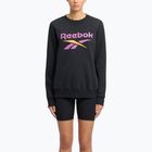 Dámska mikina Identity Big Logo Fleece Crew black/purple rave/electric amber