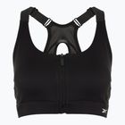 Tréningová podprsenka Reebok Lux Front-Zip High Impact čierna
