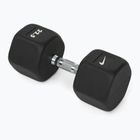 Pogumovaná činka Nike Strength Hex Dumbbell 22,5 kg black/white