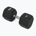 Pogumovaná činka Nike Strength Hex Dumbbell 27,5 kg black/white