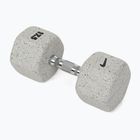 Pogumovaná činka Nike Strength Grind Hex Dumbbell 17,5 kg wolf grey