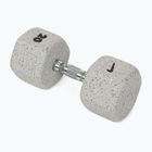 Pogumovaná činka Nike Strength Grind Hex Dumbbell 20 kg wolf grey