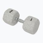 Pogumovaná činka Nike Strength Grind Hex Dumbbell 22,5 kg wolf grey