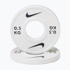 Kotúč Nike Strength Change Plates 2 x 0,5 kg white/black