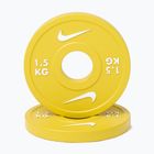 Kotúč Nike Strength Change Plates 2 x 1,5 kg yellow/white