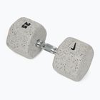 Gumovaná činka Nike Strength Grind Dumbbell 25 kg wolf grey