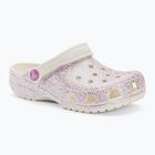 Detské žabky Crocs Classic Glitter Clog bianco sporco