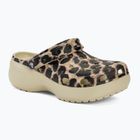 Šľapky dámske ,sandále, Crocs Classic Platform Animal Remix bone/leopard