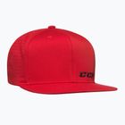 CCM Small Logo Flat Brim SR baseballová čiapka červená