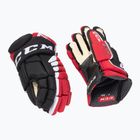 Hokejové rukavice CCM JetSpeed FT4 SR black/red/white