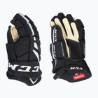 Hokejové rukavice CCM FT485 SR black/white