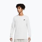 Pánske tričko longsleeve Nike Sportswear Club white/black