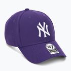 47 Značka MLB New York Yankees MVP baseballová čiapka fialová