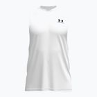 Pánske tréningové tričko Under Armour Left Chest Cut Off Tank white/black
