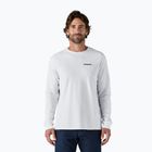 Pánske tričko Patagonia P-6 Logo Responsibili Longsleeve white