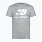 Pánske tričko New Balance Essentials Stacked Logo sivé