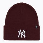 Zimná čiapka 47 Brand MLB New York Yankees Haymaker dark maroon