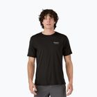 Pánske tričko Patagonia Cap Cool Merino Blend Graphic Shirt heritage header/black
