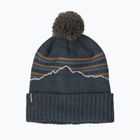 Zimná čiapka Patagonia Powder Town Beanie fitz roy stripe knit/smolder blue
