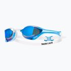 Plavecké okuliare TYR Tracer-X Elite Racing Mirrored blue/white