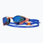 Plavecké okuliare TYR Tracer-X RZR Mirrored blue/orange