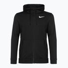 Pánska mikina Nike Dri-Fit Fitness s kapucňou a celoprepínacím zipsom Fleece black/white