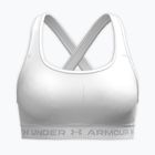 Fitness podprsenka Under Armour Crossback Mid white/white/halo gray