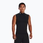 Pánske tréningové tričko Under Armour HG Armour Comp Mock black/white