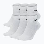 Ponožky Nike Everyday Cushioned 6 párov white/black