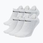 Ponožky Nike Everyday Cushioned No-Show 6 párov white/black