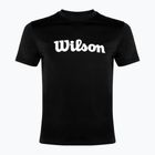 Pánske tenisové tričko Wilson Team Graphic black script