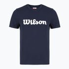 Dámske tenisové tričko Wilson Team Graphic Script W classic navy script