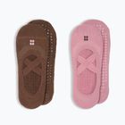 Dámske ponožky Sweaty Betty Ballet Gripper 2 pary decopink chestnutbrown