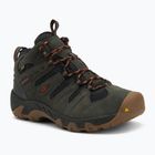 Pánske turistické topánky KEEN Headout Mid Waterproof black olive/fossil orange