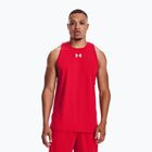 Pánsky basketbalový dres Under Armour Baseline Cotton Tank 61 červený 136191-61-LG